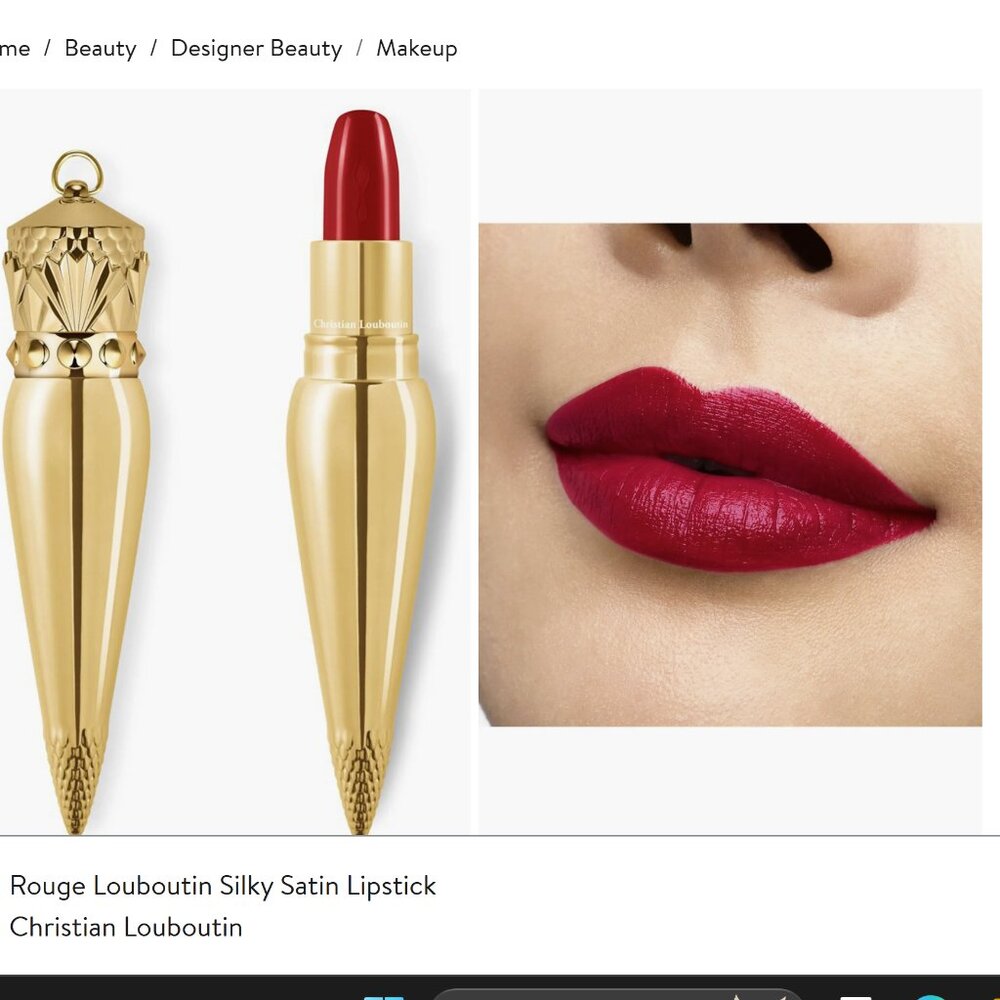 NWT CHRISTIAN LOUBOUTIN Rouge Louboutin Silky Satin Lipstick IN 001